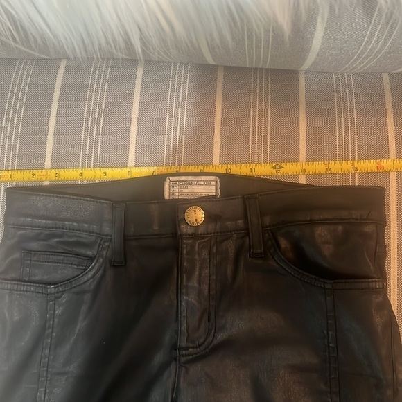 Current/Elliott Sweeney Ankle Skinny Black Coated Jeans 28 - Picture 9 of 11